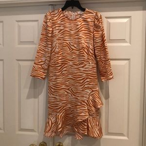 LOFT Animal Print Dress Size 4